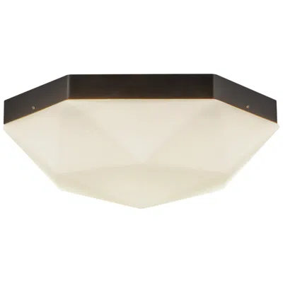 Kuzco Alora Mood Krysta E12 12-in Matte Black/opal Glass Flush Mount