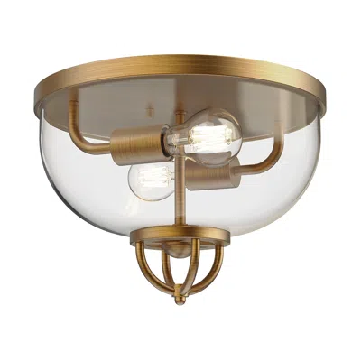 Kuzco Alora Mood Lancaster E26 13-in Aged Gold Flush Mount