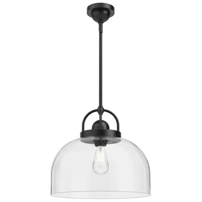 Kuzco Alora Mood Lancaster E26 15-in Matte Black Pendant
