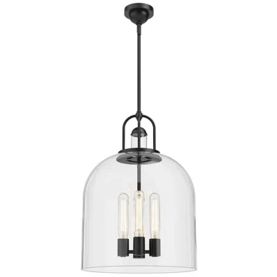 Kuzco Alora Mood Lancaster E26 16-in Matte Black Pendant