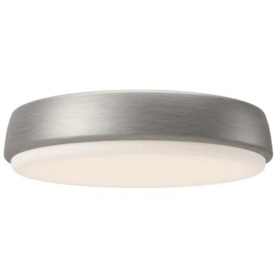 Kuzco Alora Mood Laval Led 11-in Brushed Nickel Flush Mount In Gray