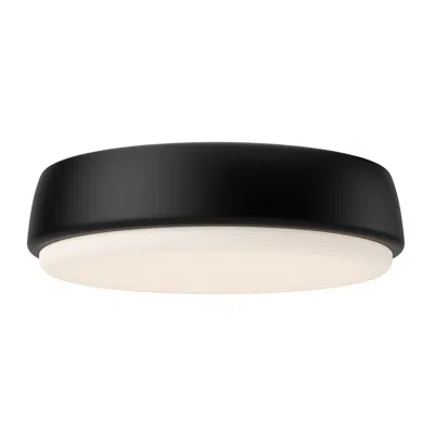 Kuzco Alora Mood Laval Led 9-in Matte Black Flush Mount