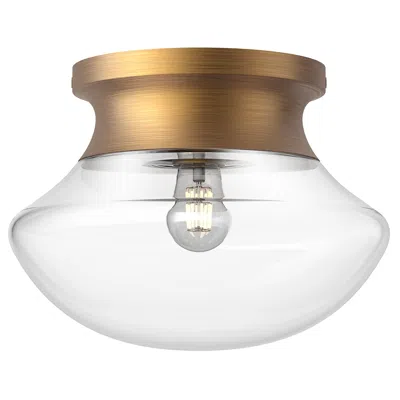 Kuzco Alora Mood Marcel E26 11-in Aged Gold Flush Mount