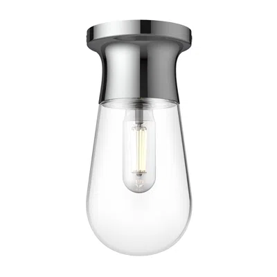 Kuzco Alora Mood Marcel E26 5-in Chrome Semi-flush Mount