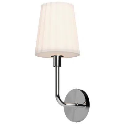 Kuzco Alora Mood Plisse E26 7-in Chrome/opal Matte Glass Wall Vanity