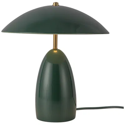 Kuzco Alora Mood Poppy Led 12-in Pine Green Led Table Lamp