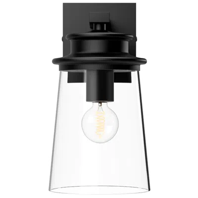 Kuzco Alora Mood Quincy E26 6-in Clear Glass/matte Black Wall Vanity