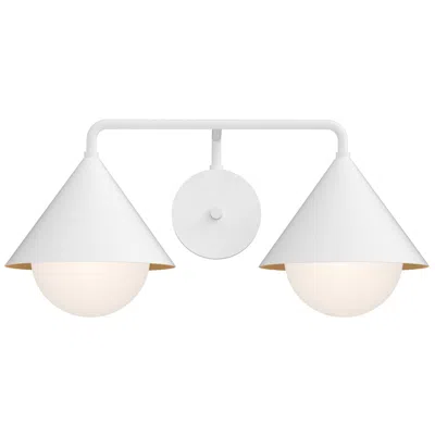 Kuzco Alora Mood Remy 21" Wide White Opal Glass Vanity Light