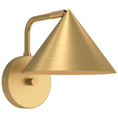 Kuzco Alora Mood Remy E26 7-in Brushed Gold Wall Vanity