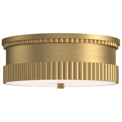 Kuzco Alora Mood Rue E26 14-in Brushed Gold Flush Mount
