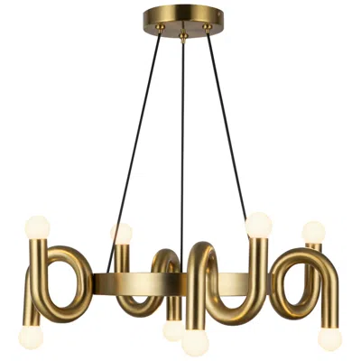 Kuzco Alora Mood Sadie E12 23-in Brushed Gold Socket Chandelier