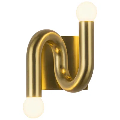 Kuzco Alora Mood Sadie E12 6-in Brushed Gold Wall Vanity