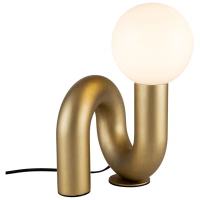 Kuzco Alora Mood Sadie E26 6-in Brushed Gold Socket Table Lamp