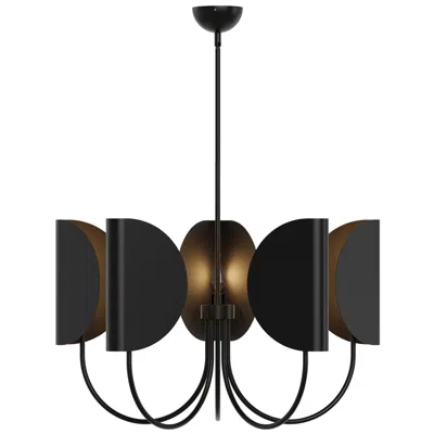 Kuzco Alora Mood Seno E12 32-in Matte Black Chandelier