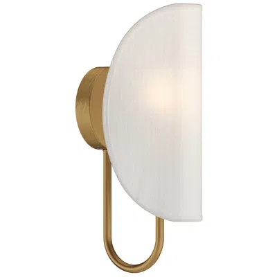 Kuzco Alora Mood Seno E12 6-in Aged Gold/white Cotton Fabric Wall Vanity