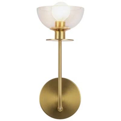 Kuzco Alora Mood Sylvia E12 5-in Brushed Gold/clear Glass Wall Vanity