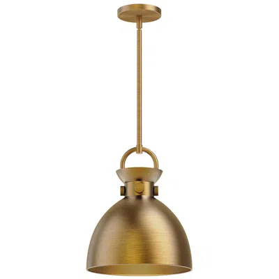 Kuzco Alora Mood Waldo E26 11-in Aged Gold Pendant In Multi