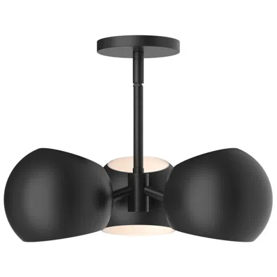 Kuzco Alora Mood Willow E12 16-in Matte Black Pendant