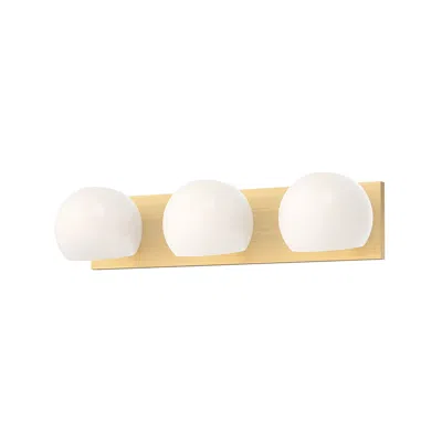 Kuzco Alora Mood Willow E12 22-in Brushed Gold/opal Matte Glass Vanity Light
