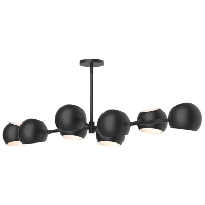 Kuzco Alora Mood Willow E12 48-in Matte Black Linear Pendant