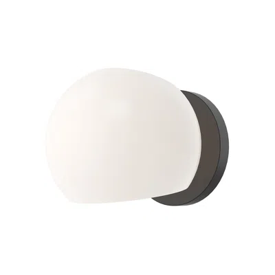 Kuzco Alora Mood Willow E12 6-in Matte Black/opal Matte Glass Wall Vanity