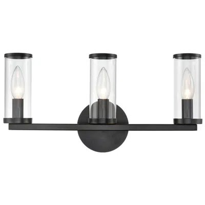 Kuzco Alora Revolve E12 17-in Clear Glass/urban Bronze Wall Vanity