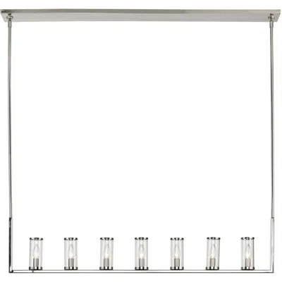 Kuzco Alora Revolve E12 47-in Clear Glass/polished Nickel Linear Pendant