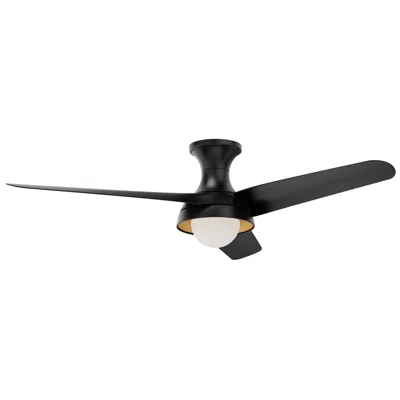 Kuzco Alora Rubio-h Led 54-in Matte Black Hugger Ceiling Fan