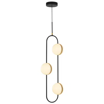 Kuzco Alora Tagliato Led 3 Head Matte Black/brushed Gold Pendant