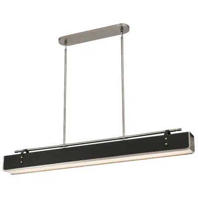 Kuzco Alora Valise Led 60-in Aged Nickel/tuxedo Leather Pendant