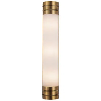 Kuzco Alora Willard E12 24-in Vintage Brass/opal Matte Glass Wall Vanity In Gold