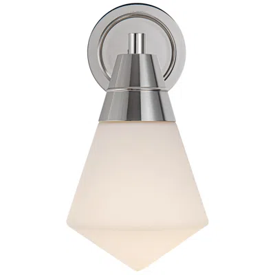 Kuzco Alora Willard E26 6-in Polished Nickel/opal Matte Glass Wall Vanity
