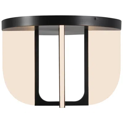 Kuzco Anders 17-in Urban Bronze Dimmable Led Semi-flush Mount