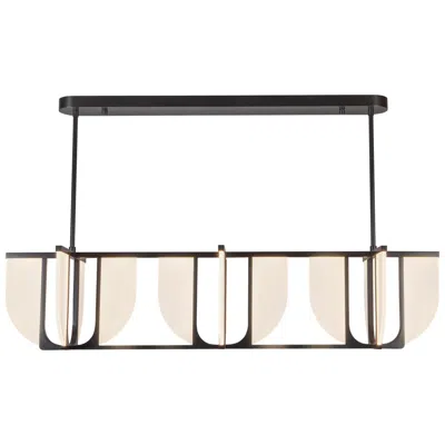 Kuzco Anders 59-in Urban Bronze Dimmable Led Linear Pendant