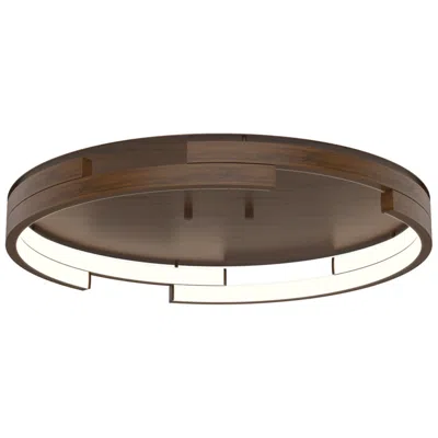 Kuzco Anello Minor Led 19-in Walnut Flush Mount