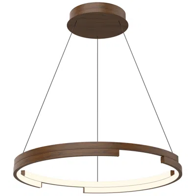 Kuzco Anello Minor Led 24-in Walnut Pendant