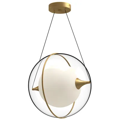 Kuzco Aries Led 16-in Brushed Gold Pendant
