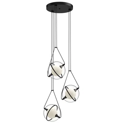 Kuzco Aries Led 18-in Black Led Chandeliers