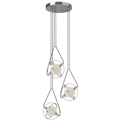 Kuzco Aries Led 18-in Chrome Led Chandeliers