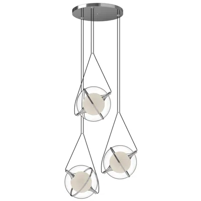 Kuzco Aries Led 28-in Chrome Led Chandeliers