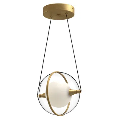 Kuzco Aries Led 8-in Brushed Gold Pendant
