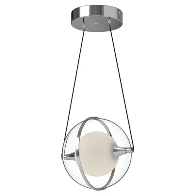 Kuzco Aries Led 8-in Chrome Pendant
