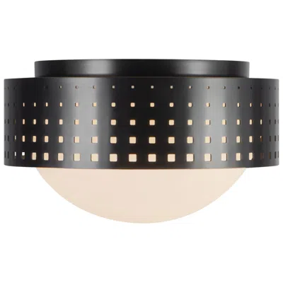 Kuzco Astoria 10-in Urban Bronze Flush Mount