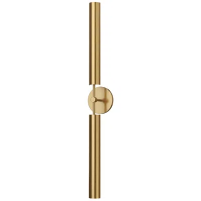 Kuzco Astrid 34 1/4" High Vintage Brass 2-light Led Wall Sconce