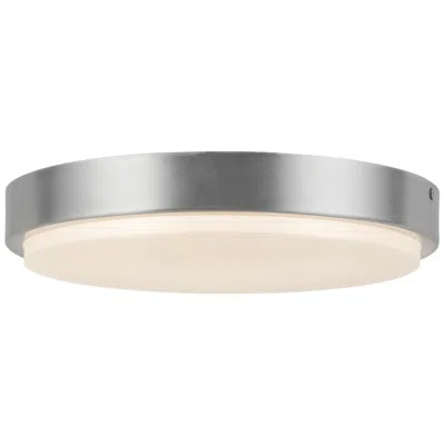 Kuzco Bailey 11-in Brushed Nickel Dimmable Led Outdoor Ceiling Light