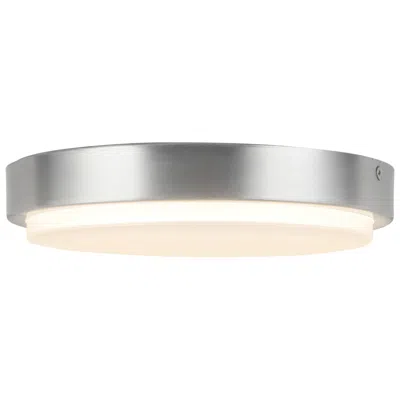 Kuzco Bailey 9-in Brushed Nickel Dimmable Led Outdoor Ceiling Light