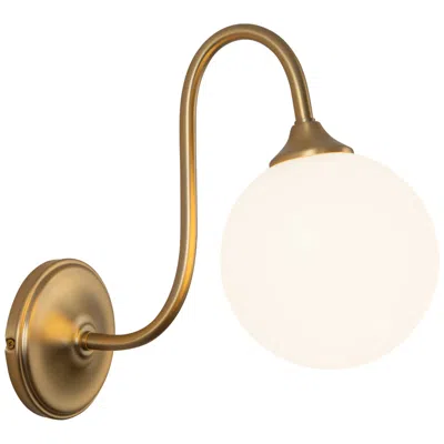 Kuzco Bancroft 12-in Brushed Gold Wall/vanity Light