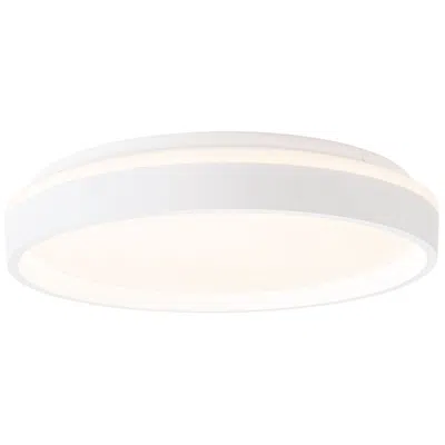 Kuzco Beanie 15-in White Dimmable Led Flush Mount