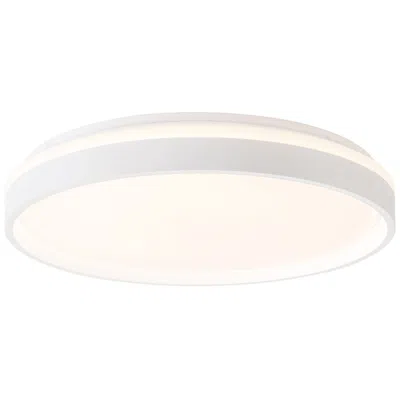 Kuzco Beanie 19-in White Dimmable Led Flush Mount