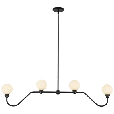 Kuzco Beckett 49-in Matte Black Linear Pendant